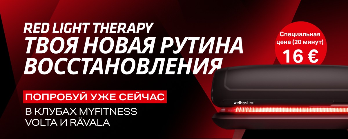 MyFitness Volta ja MyFitness Rävala Red Light Therapy